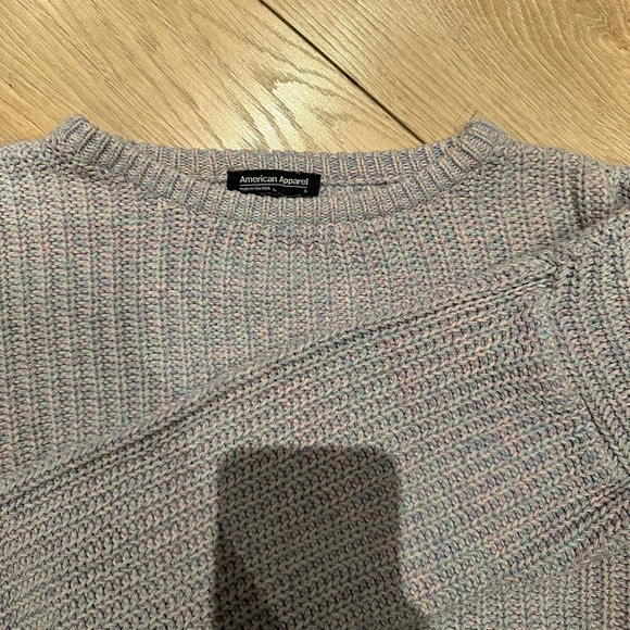 American Apparel lavender fisherman sweater - Picture 2 of 3